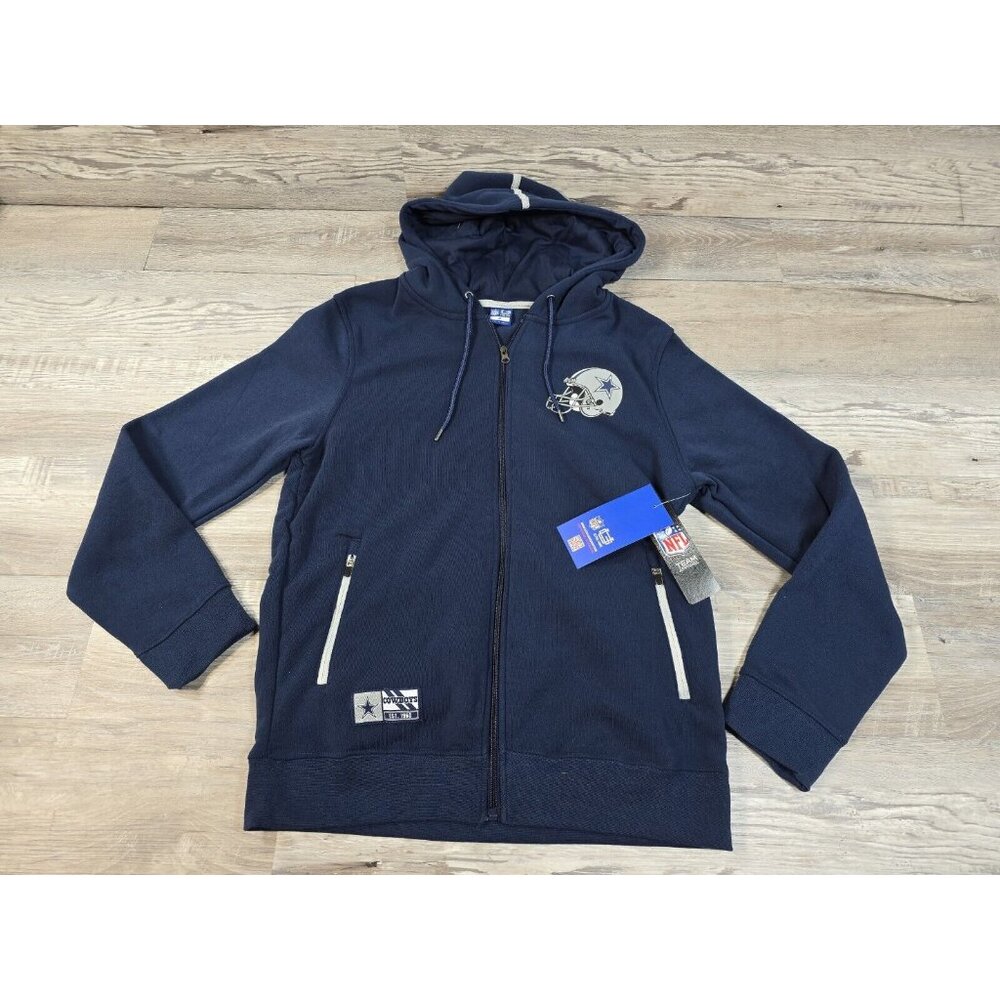Dallas Cowboys NFL Ultra GAME $90 Full Zip Knit Hoodie Jacket Men's Size Medium